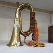 A brassbugle (some dints)