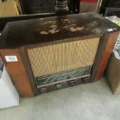 A vintage radio