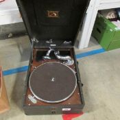 A HMV 'Picnic' gramaphone