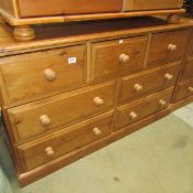 A pine 7 drawer chest