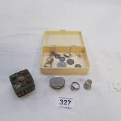 A mixed lot of jewellery, coins etc