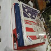 A collection of stamps including book of USA stamps etc