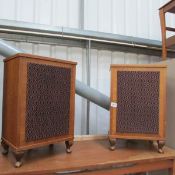A pair of vintage speakers