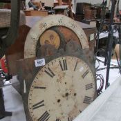 A long case clock face