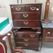 A pair of Drexel 3 drawer chests