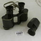 A WW1 RFA Carl Zeiss London 1915 Prismatic No3 MkII Binoculars, E R Watts & son and a Ross of London