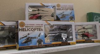 6 boxed remote controle helicopters