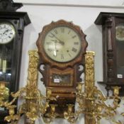 An inlaid wall clock