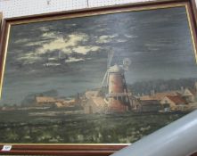 A large windmill scene