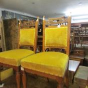 A set of Edwardian dining chairs