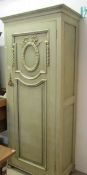 A painted French Pine cupboard