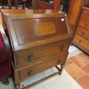 An oak bureau