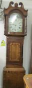 A 30 hour long case clock inscribed Thos. Wilson