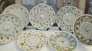 7 Wedgwood Calendar plates