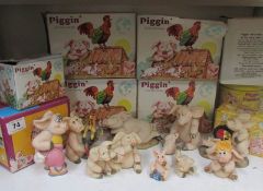 9 boxed 'Piggin' figures