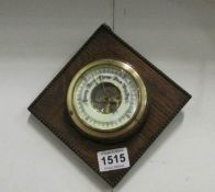 A small oak barometer