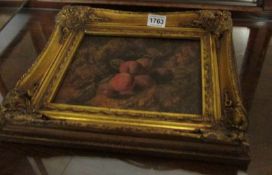 A gilt framed still life of fruit