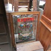 A Martini pub mirror