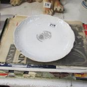 A quantity of Royal commemorative newspapers etc and an 1897 British Empire Diamond Jubilee plate