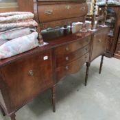 A mahogany sideboard