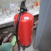 A fire extinguisher