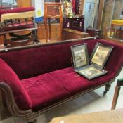 A Regency double ended chaise longue
