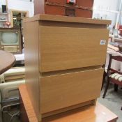 A 2 drawer office chest