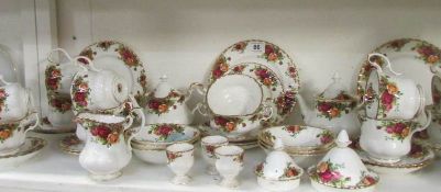 46 pieces of Royal Albert Old Country Roses teaware