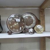 3 old clocks