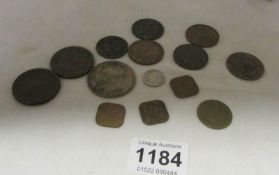 A small collection of old coins