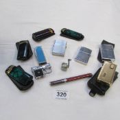 A mixed lot of cigarette lighters