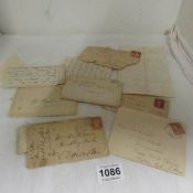 A quantity of 19th & 20th century letters including letters from the trenches