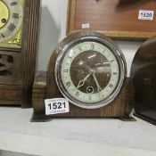 A small mantel clock