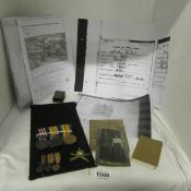 A set of WW1 medals including Military medal awarded to 81402 A.L.Cpl. W J Riley with ephemeral