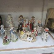 9 porcelain figures