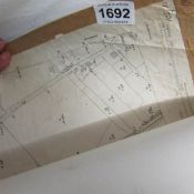 A quantity of early Lincolnshire village maps including Navenby, Blankeney etc