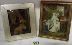 2 small framed Victorian Cristolians