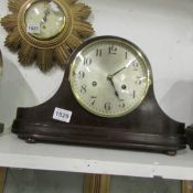 A 'Napoleon Hat' mantel clock