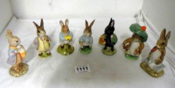4 Beswick Beatrix potter figurines, 1 Royal Doulton. 1 Royal Albert and 1 John Beswick