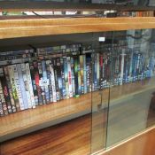 A large quantity of DVD's