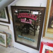 A Louisiana Rye Whisky pub mirror