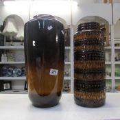 2 German pottery vases