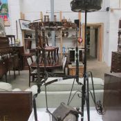 2 wrought iron stands