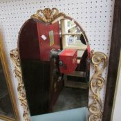 An arched mirror