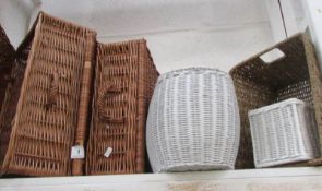 A quantity of basketware