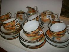 Oriental Egg Shell Tea Set (a few pieces have minor edge chips)