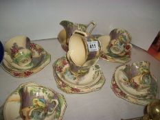 Royal Winton Gypsy Caravan Teaset some a/f