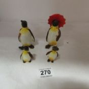 4 Beswick penguins