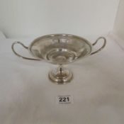 A silver footed dish