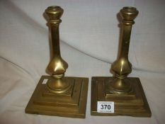 Rare Pair of Victorian Hinks Oil Lamp Bases